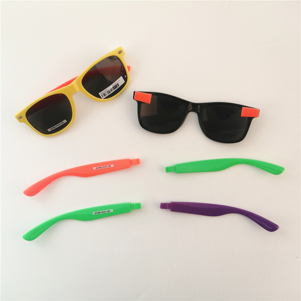 new designer custom logo square change temple sunglasses men women