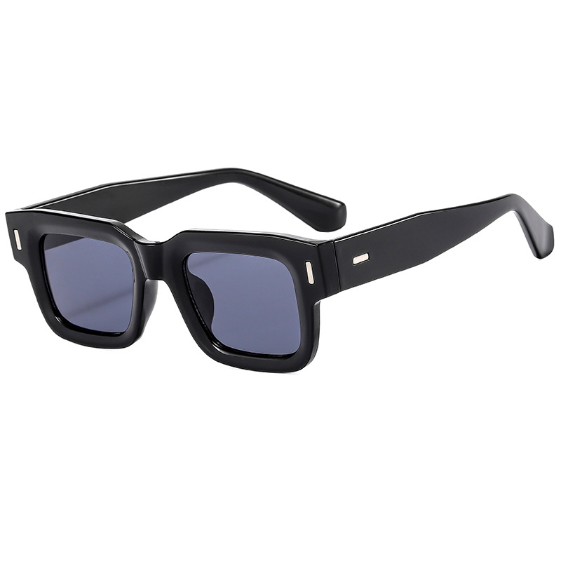 Low MOQ custom logo oversized shades fashion unisex square sunglasses