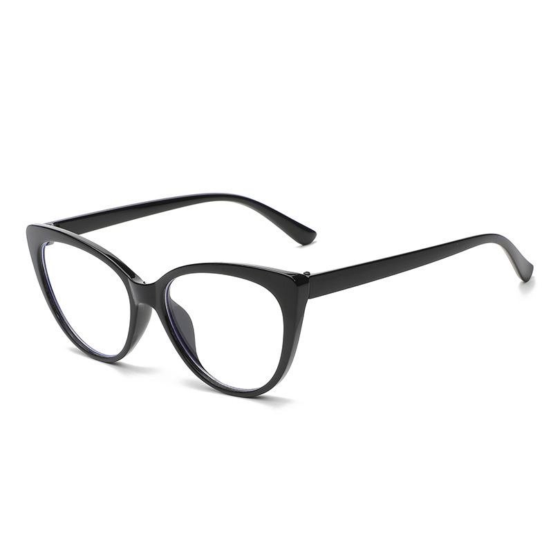 New Arrival Color-changing Anti Blue Light Glasses Retro Eyeglass Frame Cat Eye Photochromic Women Sunglasses