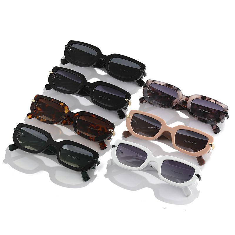 Luxury Brand Designer Sun Glasses High Quality Square Rectangle Sunglasses For Men Women Custom Logo Fashion