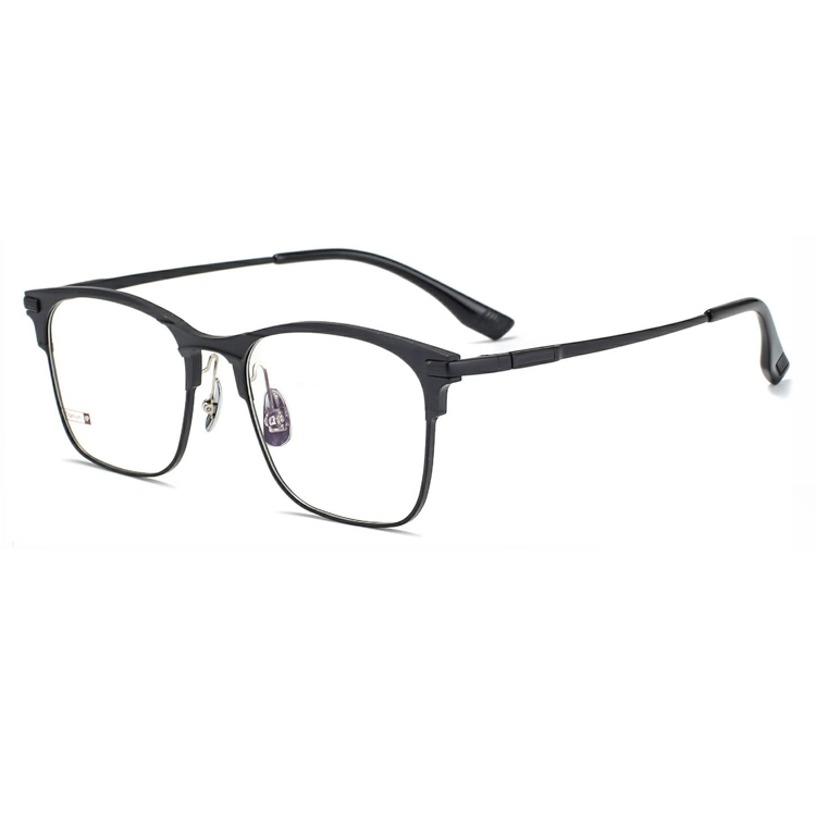 High Quality Good Aluminum + Titanium Optical Eyewear Square Frame Glasses For Men And Women