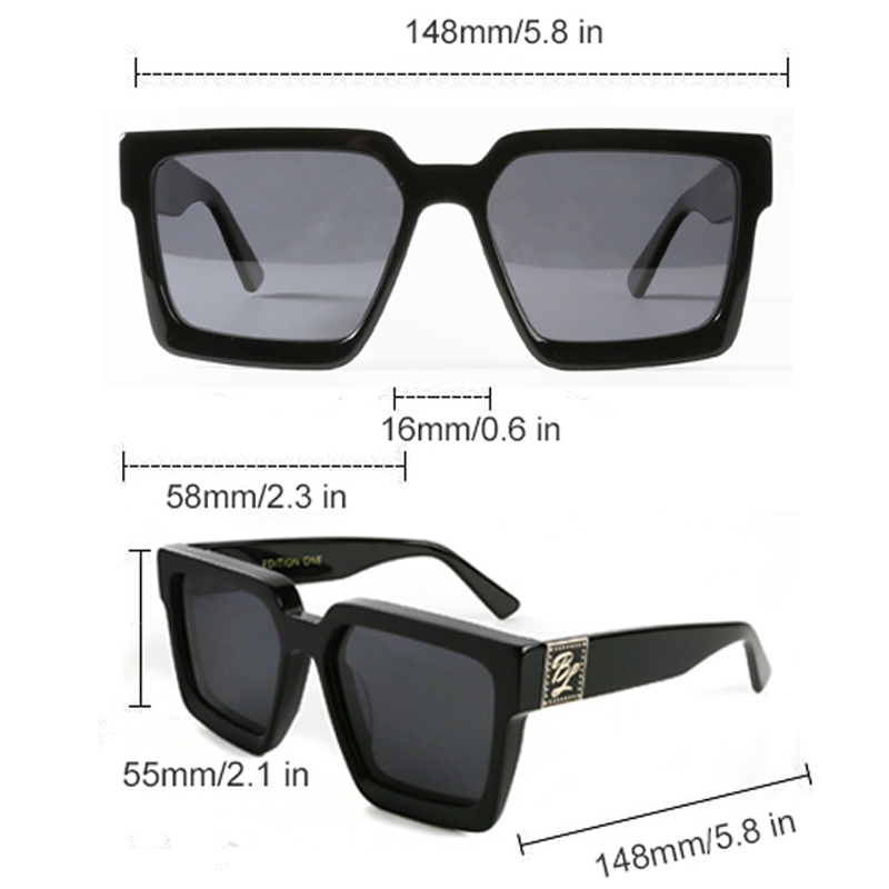 New Fashion Acetate Sunglasses Set Gift Designer Custom Logo RL Factory Sun Glasses Eye Glasses Frames Wholesale Manufacturer