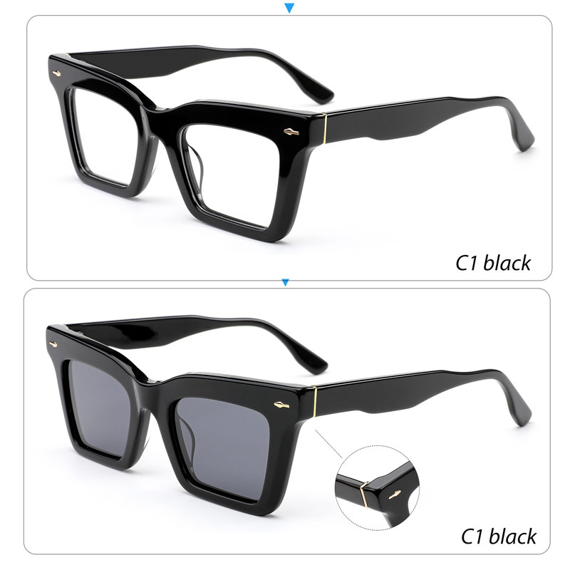 MB1397 2024 Newest Fashion Acetate Custom Logo Sunglasses UV400 Eyewear Shades Square Wholesale Sunglasses