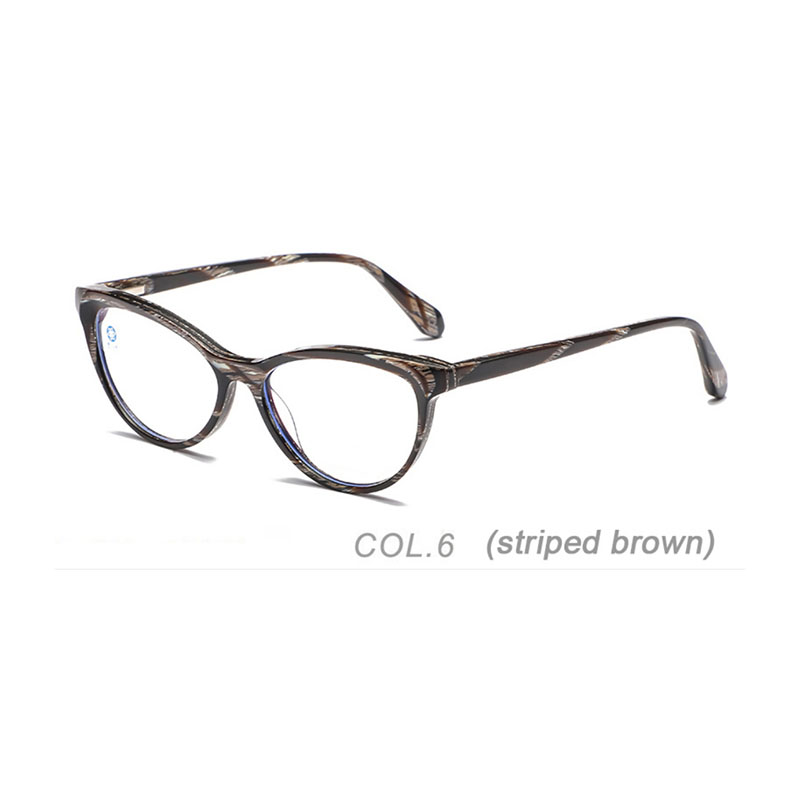 WP06 Cat Eye Acetate Anti Blue Light Reflection Optical Frames Detachable Flex Eye Glasses Custom Anti Blue Light Glasses