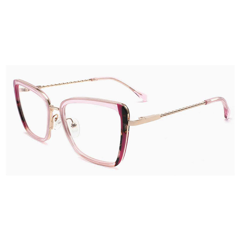 2024 Lamination Fashion Women Acetate mix Metal EM2053 Glasses Women Eyeglasses Wholesale Custom Logo  Eyewear Optical Frames