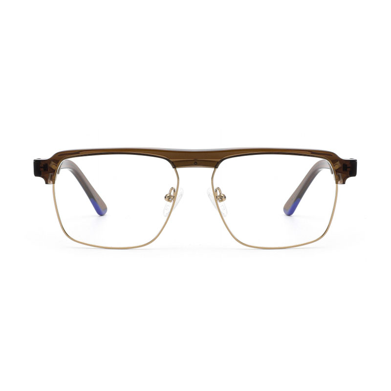 JB6017 Acetate Mix Metal Glasses for Men Eyeglasses Wholesale Custom Eyewear Optical Frames