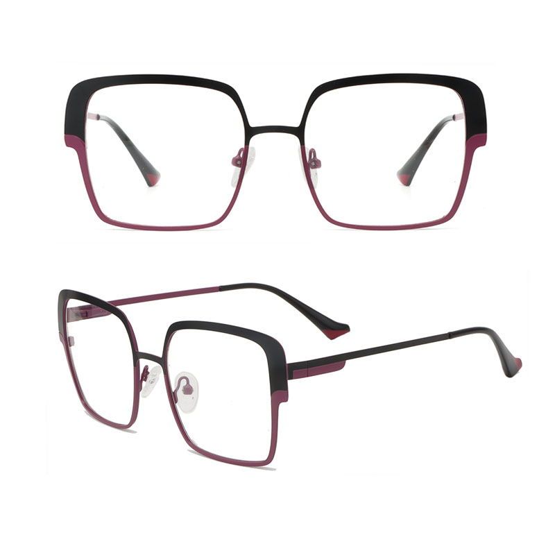 Square Vintage Unisex Quality 8877 Metal Flex Optical Frames Wholesale Eyewear Eyeglasses Frames Manufacturers Glasses