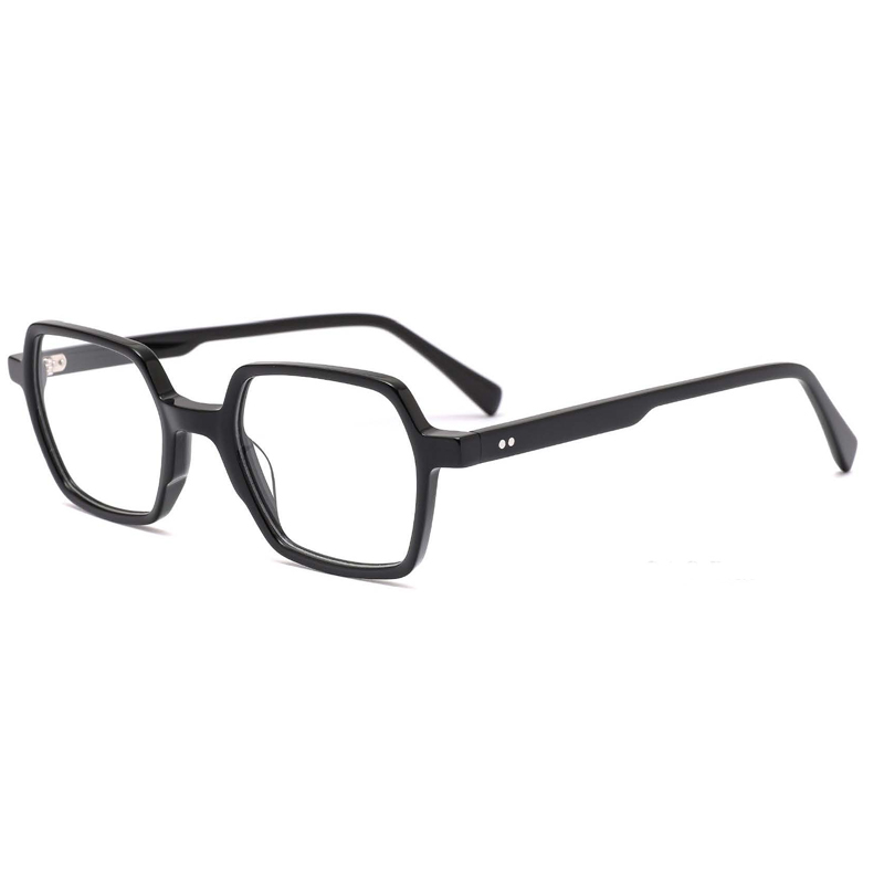 WYHX- YHB8047 New Fashion Acetate Laminating Square Eyeglasses Frames for All Face Spectacles Eyewear with Hinge Pins Temple