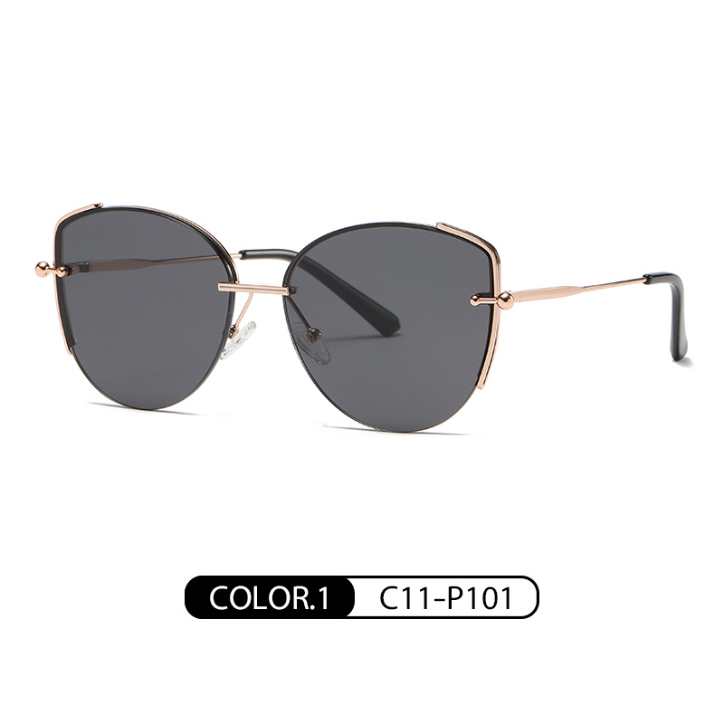 JS8562 Fashionable Pilot Oversized Gradient Lenses Nylon Polarized Tint Colors Sun Glasses Large Shades for Women Men